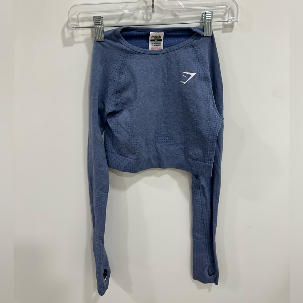 Gymshark blue long sleeve top